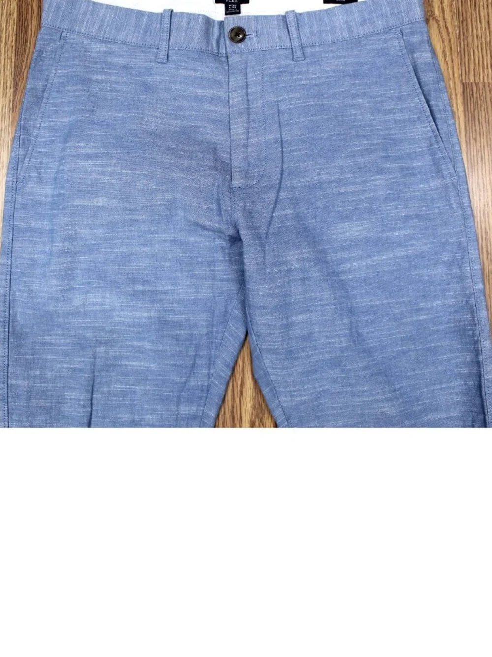 30x32 J.CREW SLIM FIT COTTON/SPANDEX PANTS LIGHT BLUE Sz 30W x 32L